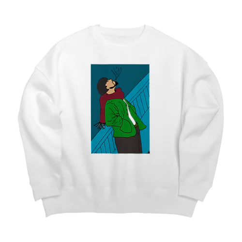 おじさん Big Crew Neck Sweatshirt