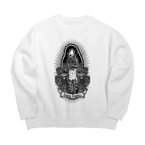 SAUNA ZOMBIES- Praying Skeleton SweatShirts- ビッグシルエットスウェット