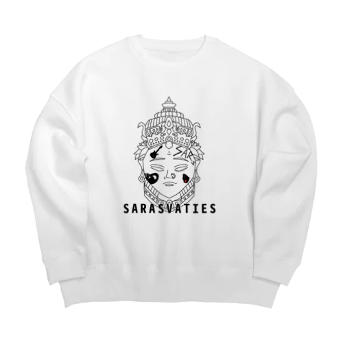 SARASVATIES BASIC Big Crew Neck Sweatshirt