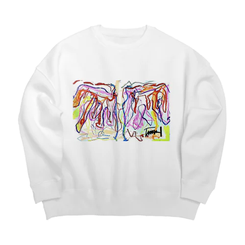 七色翼 Big Crew Neck Sweatshirt