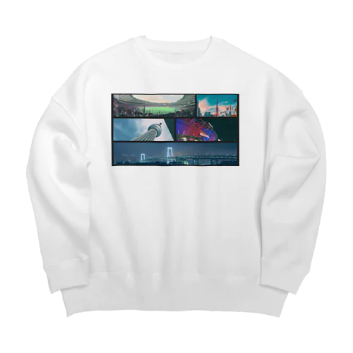 東京の風景 Big Crew Neck Sweatshirt