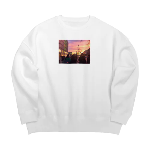 ベルリンの夕焼け Big Crew Neck Sweatshirt