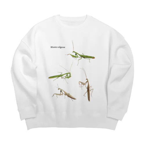 ウスバカマキリ（背景透過ver） Big Crew Neck Sweatshirt