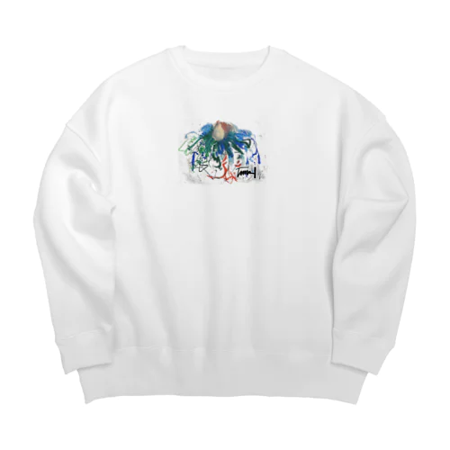 チューリップ降臨 Big Crew Neck Sweatshirt