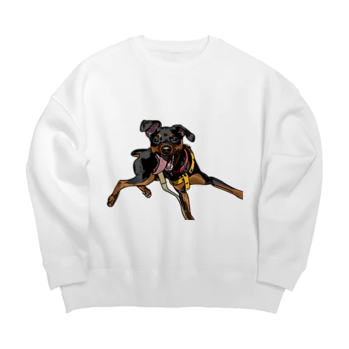 ミニピン　ジロすえっと Big Crew Neck Sweatshirt