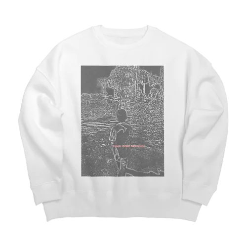 地雷原を小学校に2 Big Crew Neck Sweatshirt