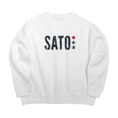 佐藤ロゴ[2] Big Crew Neck Sweatshirt