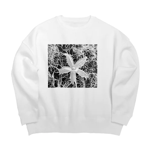 花です Big Crew Neck Sweatshirt