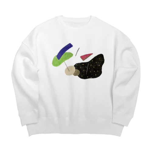 散らばる　カタチ Big Crew Neck Sweatshirt