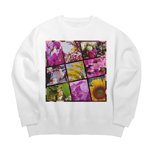 Flower Big Crew Neck Sweatshirt