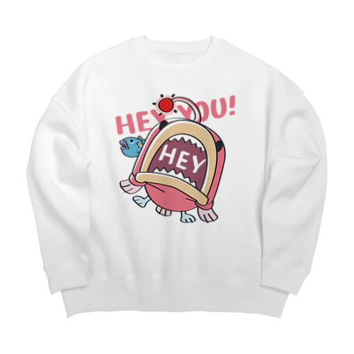 HEY YOU!*釣れたかもA* Big Crew Neck Sweatshirt