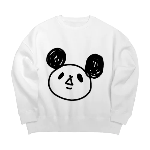 ぱんだ Big Crew Neck Sweatshirt