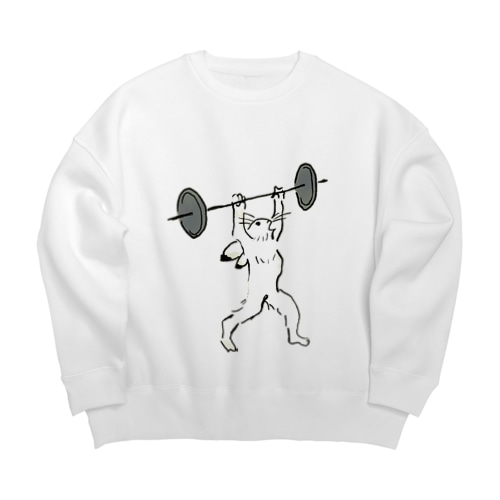 バーベル上げ Big Crew Neck Sweatshirt