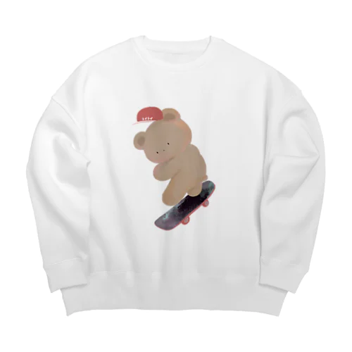 オーリーをきめるくまちゃん Big Crew Neck Sweatshirt