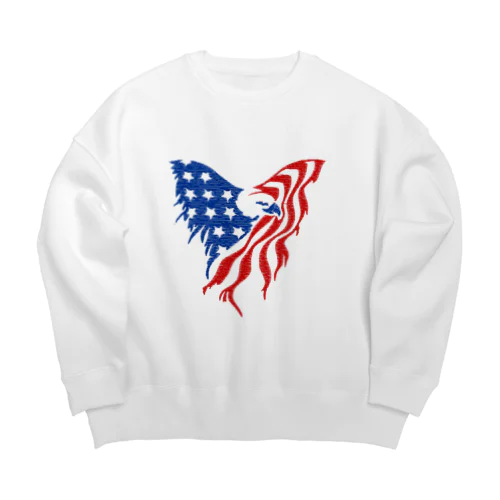 American Bald Eagle Big Crew Neck Sweatshirt