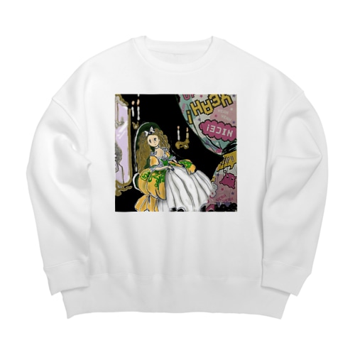 メランコリープリンセス Big Crew Neck Sweatshirt