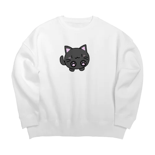 くろねこ Big Crew Neck Sweatshirt