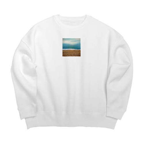 バルセロナのビーチ Big Crew Neck Sweatshirt