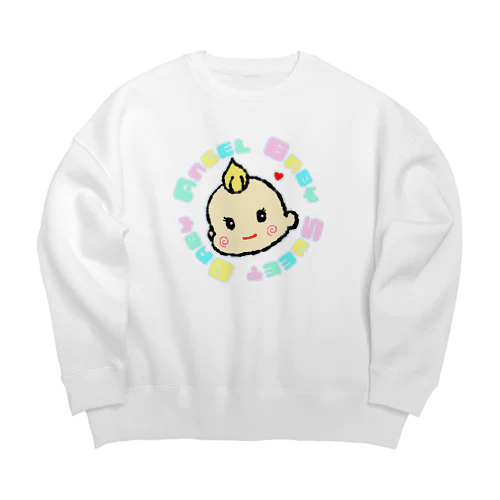 天使な赤ちゃん Big Crew Neck Sweatshirt