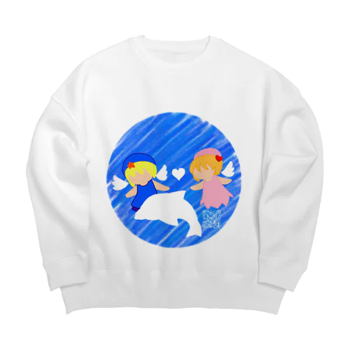 空と海 Big Crew Neck Sweatshirt