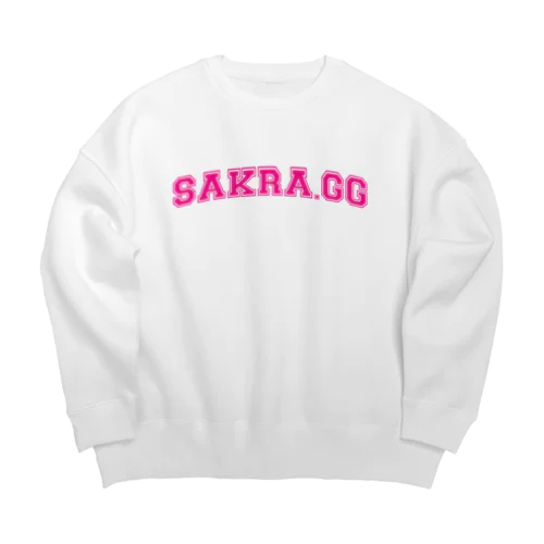 Sakra.gg College Font Big Crew Neck Sweatshirt