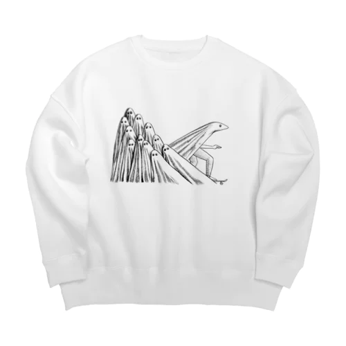 ghost party Big Crew Neck Sweatshirt