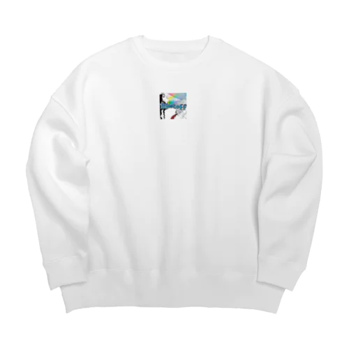 Blastoff イラスト Big Crew Neck Sweatshirt