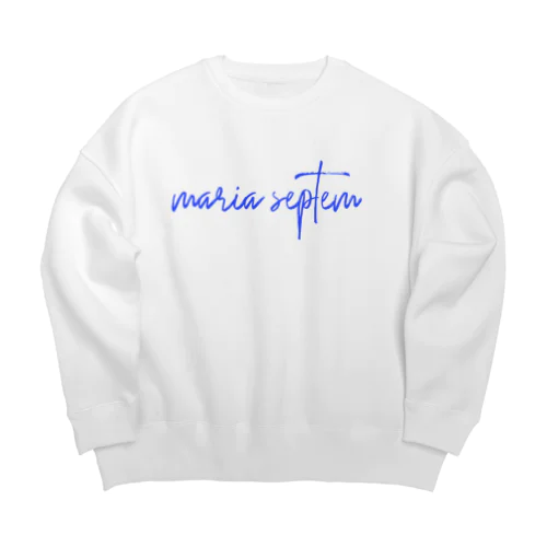 maria septem 青 Big Crew Neck Sweatshirt