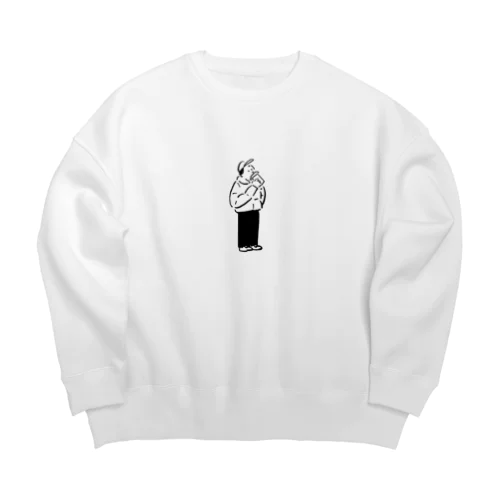 シティボーイになりたいボーイ Big Crew Neck Sweatshirt