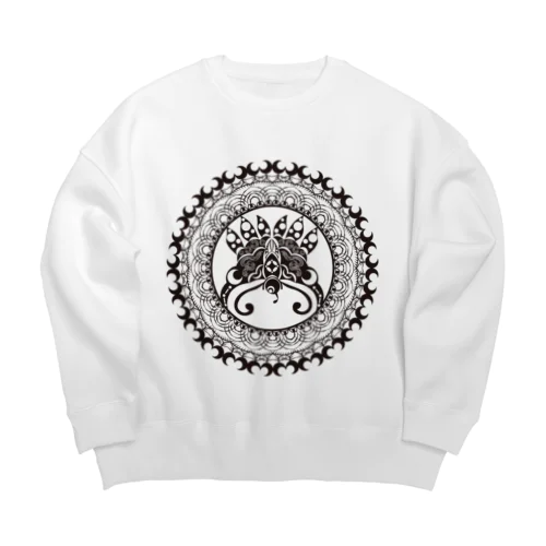 星月夜蝶曼荼羅 Big Crew Neck Sweatshirt