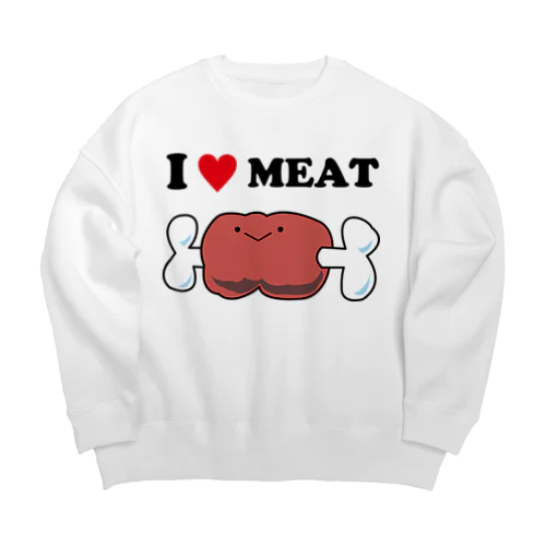 アイラブミート #肉の日 Big Crew Neck Sweatshirt