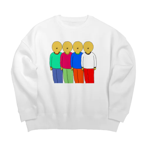 4人組ぽたお Big Crew Neck Sweatshirt