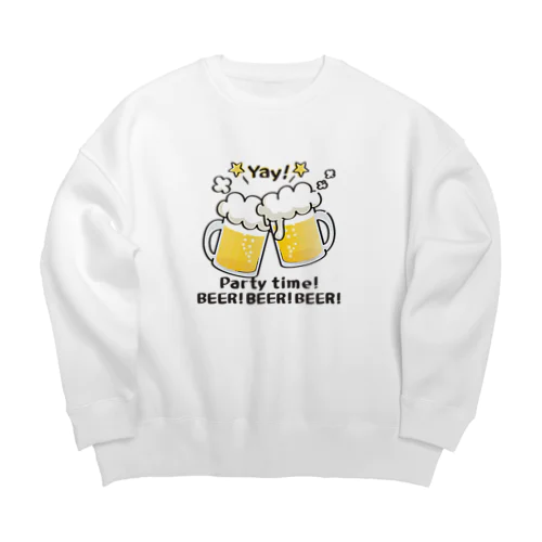 BEER!BEER!BEER! A Big Crew Neck Sweatshirt