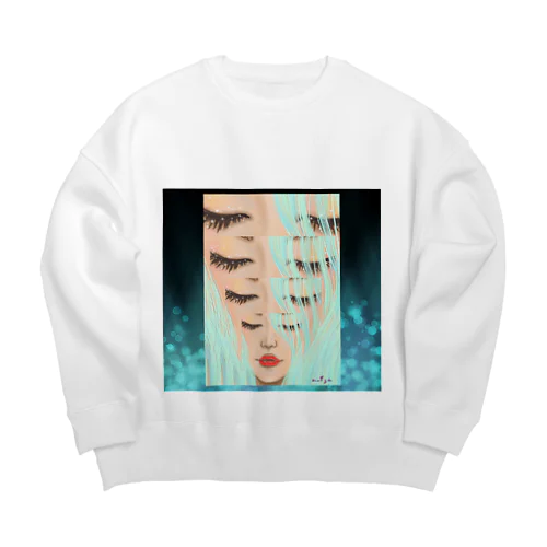 赤いくちびる💋 Big Crew Neck Sweatshirt