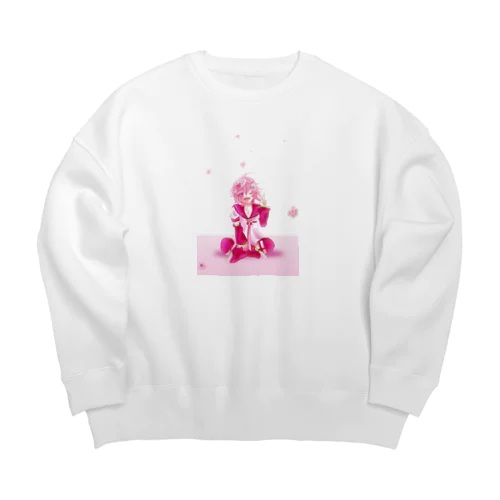 桜吹雪 Big Crew Neck Sweatshirt