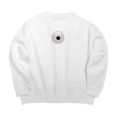 充血おめめ Big Crew Neck Sweatshirt