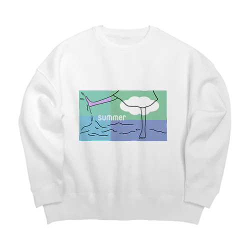 summer Big Crew Neck Sweatshirt