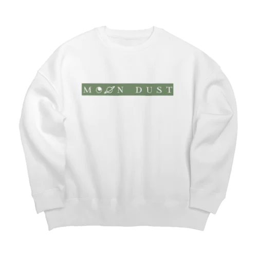 MOON DUST 惑星ロゴ（グリーン） Big Crew Neck Sweatshirt