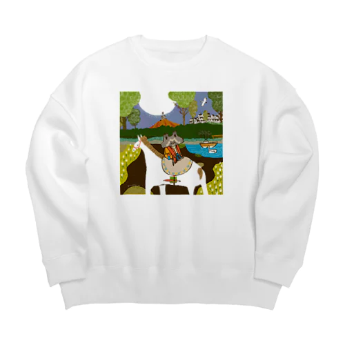 僕等の白夜 Big Crew Neck Sweatshirt