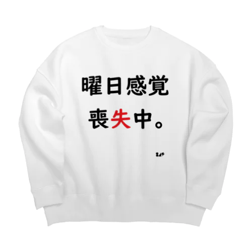 曜日感覚喪失中。 Big Crew Neck Sweatshirt