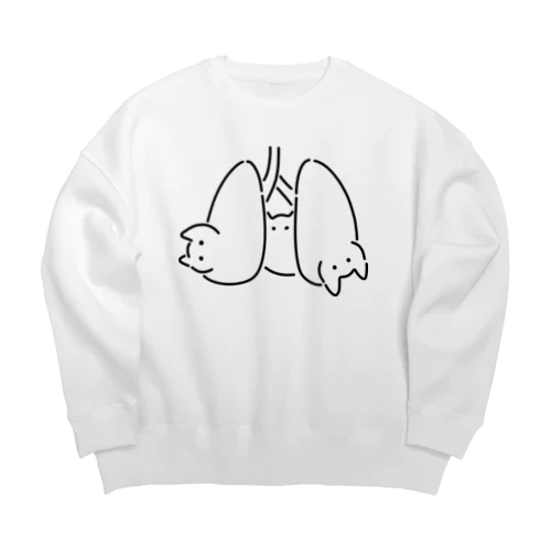 心肺猫 Big Crew Neck Sweatshirt