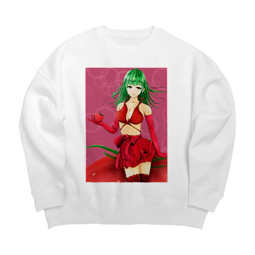 トマトの妖精 Big Crew Neck Sweatshirt