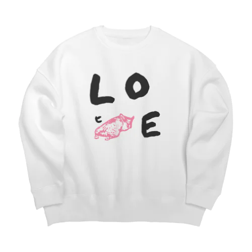 LOブヒE Big Crew Neck Sweatshirt