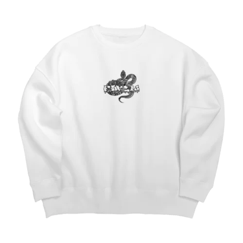 黒蛇(FIVE13) Big Crew Neck Sweatshirt