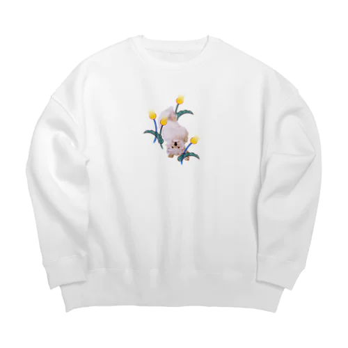 怠惰な犬 Big Crew Neck Sweatshirt