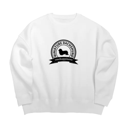 ダックス シルエット　エンブレム Big Crew Neck Sweatshirt