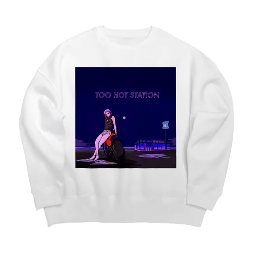 TOO HOT STATION Big Crew Neck Sweatshirt