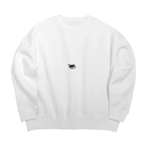 飼ってる猫　ふぃお(顔面) Big Crew Neck Sweatshirt