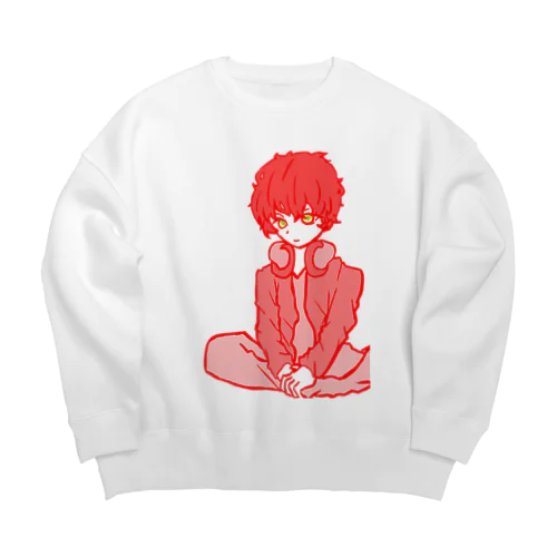 赤世界 Big Crew Neck Sweatshirt