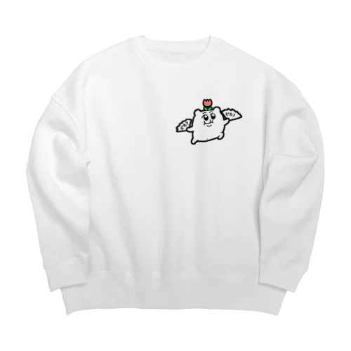 ハイパーどたどたダブルセンスちみ Big Crew Neck Sweatshirt